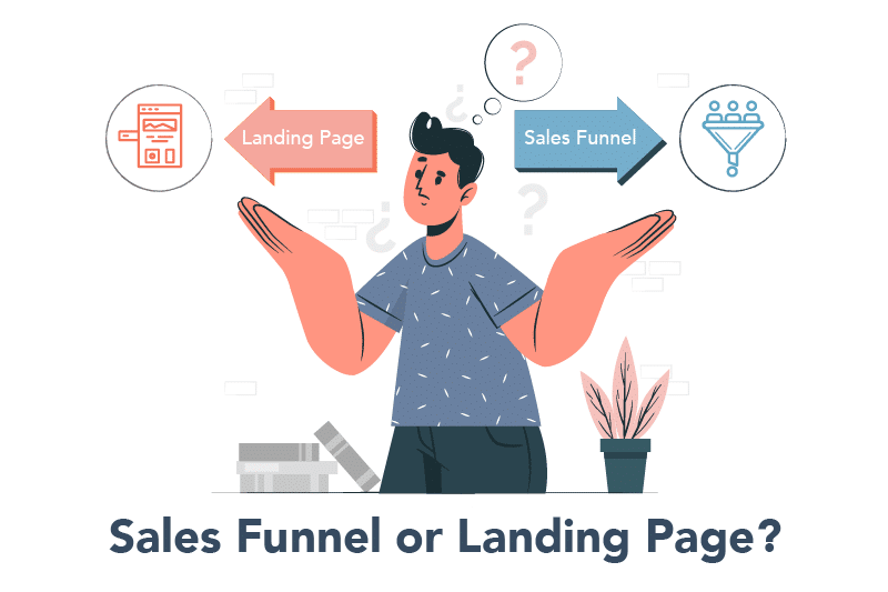 sales funnel landing page examples